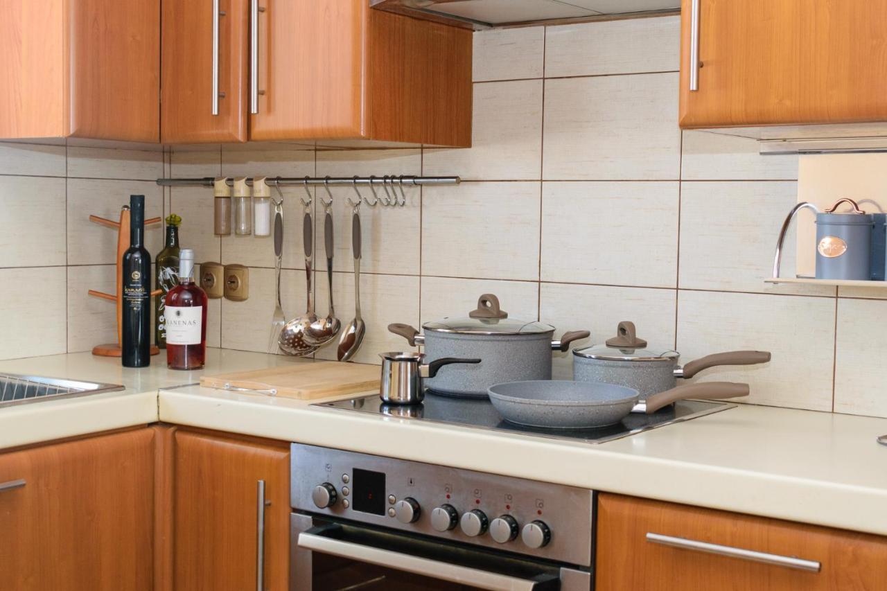 חאניה Central Penthouse In Quiet Neighborhood Near Sandy Beach מראה חיצוני תמונה